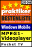 PocketTV received the ITM praktiker Bestenliste 2006 Award (www.praktiker.at)
